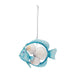 Shell Blue Fish Ornament