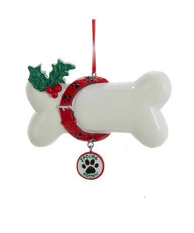 Spoiled Rotten! - Dog Bone Ornament