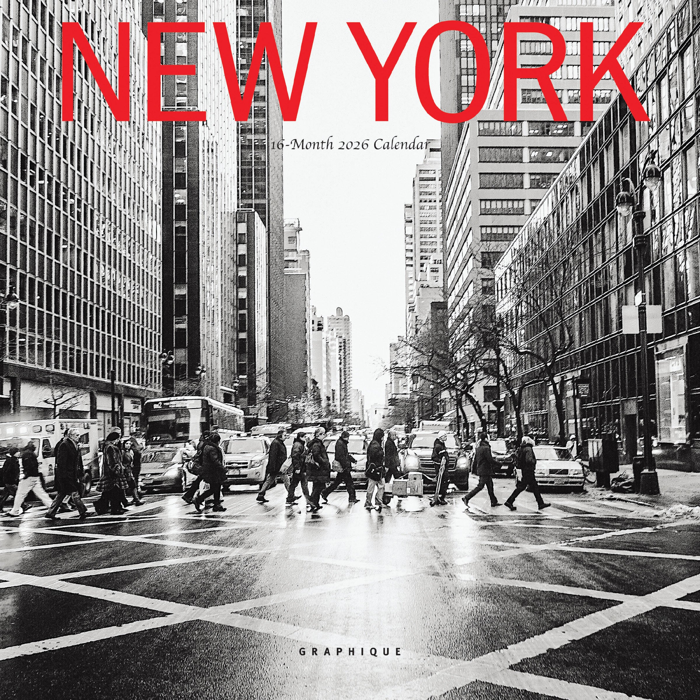 New York 2026 Mini Wall Calendar