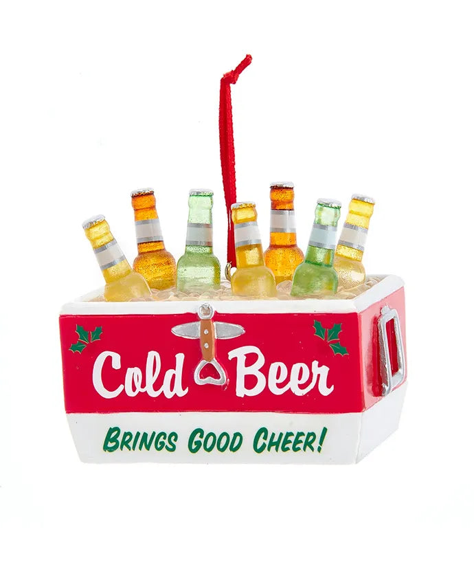 Cold Beer Cooler Ornament