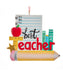 Best Teacher Pencil and Paper Ornament