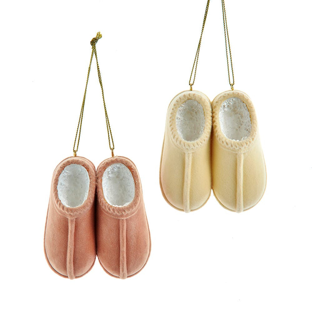 Flocked Slippers Ornament (Single) - Random Style