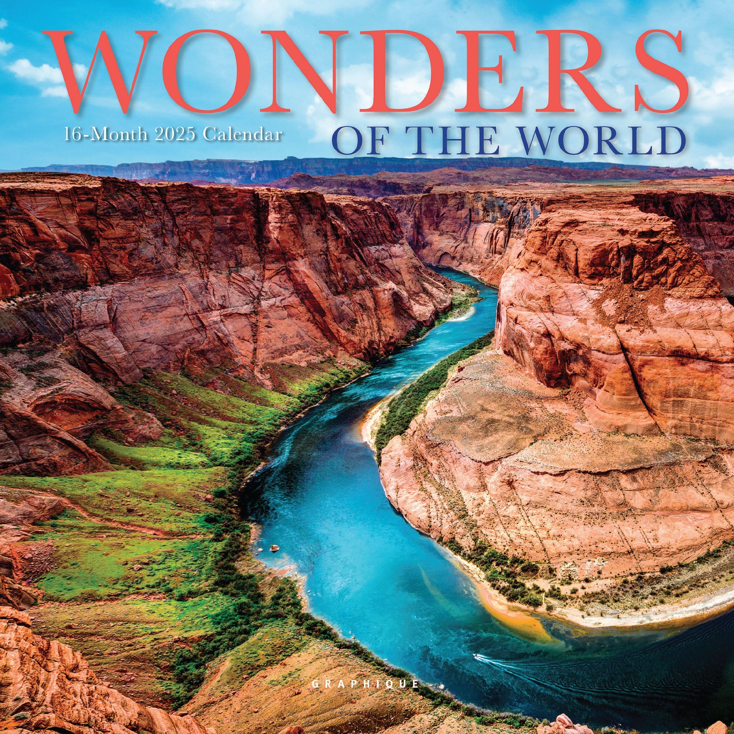 Wonders Of The World 2025 Mini Wall Calendar    