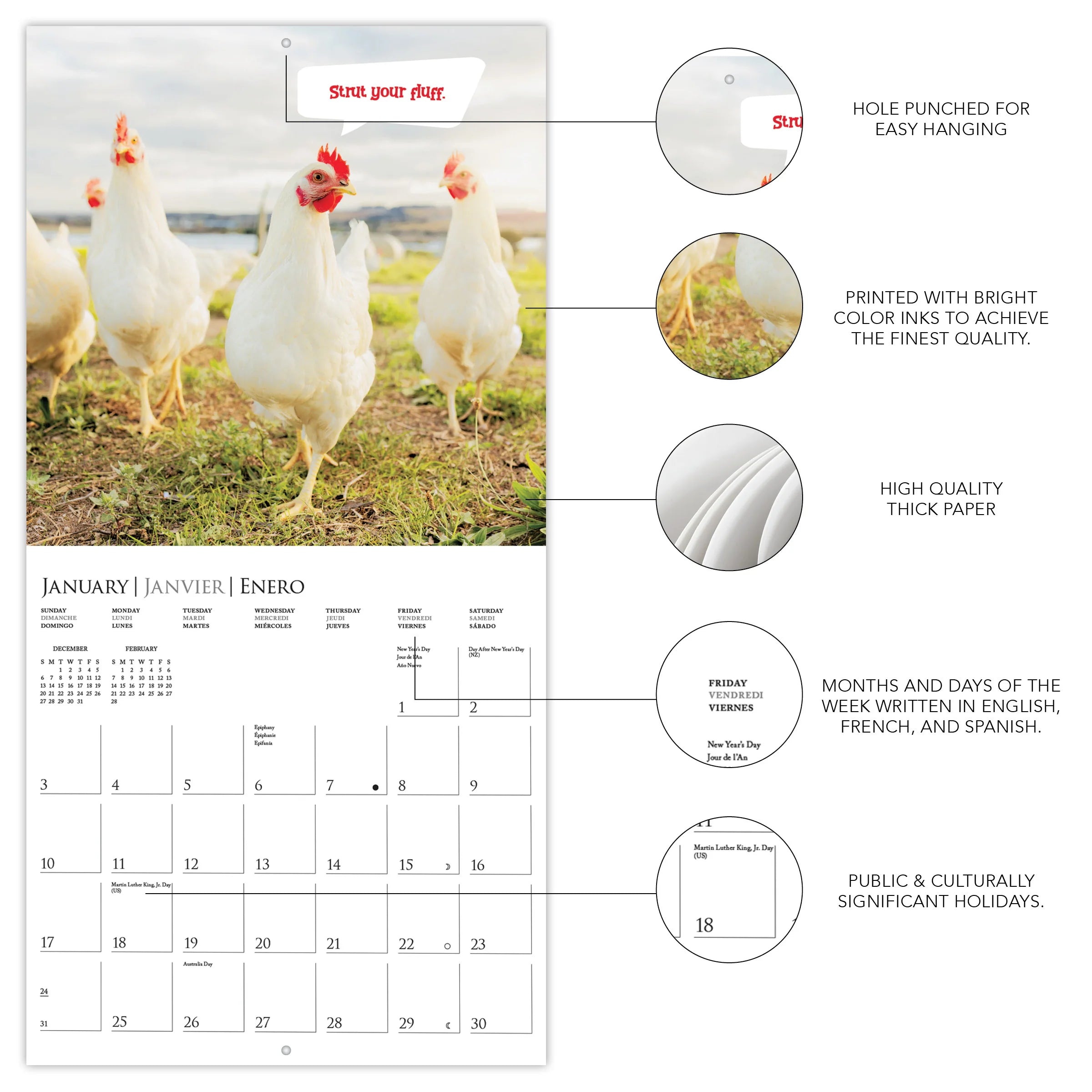 GRPH On the Farm 2027 Wall Calendar