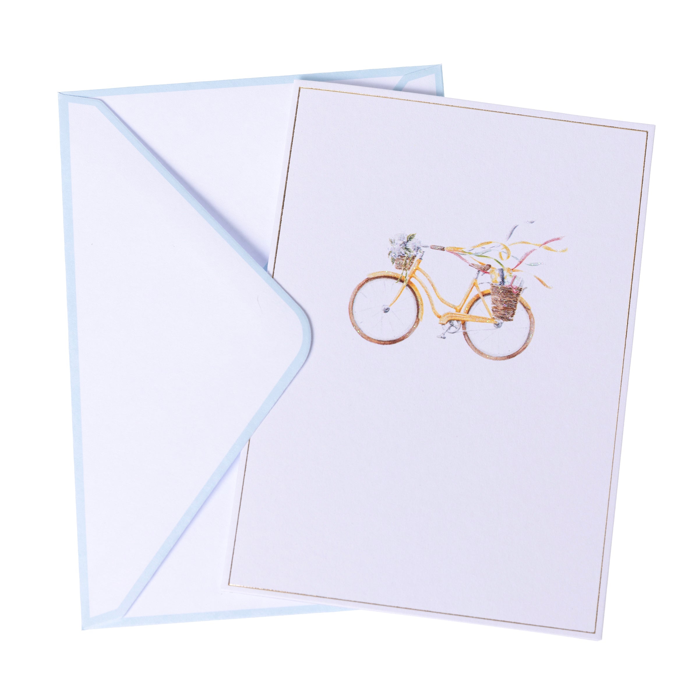 Watercolor Bike Boxed Note Cards    