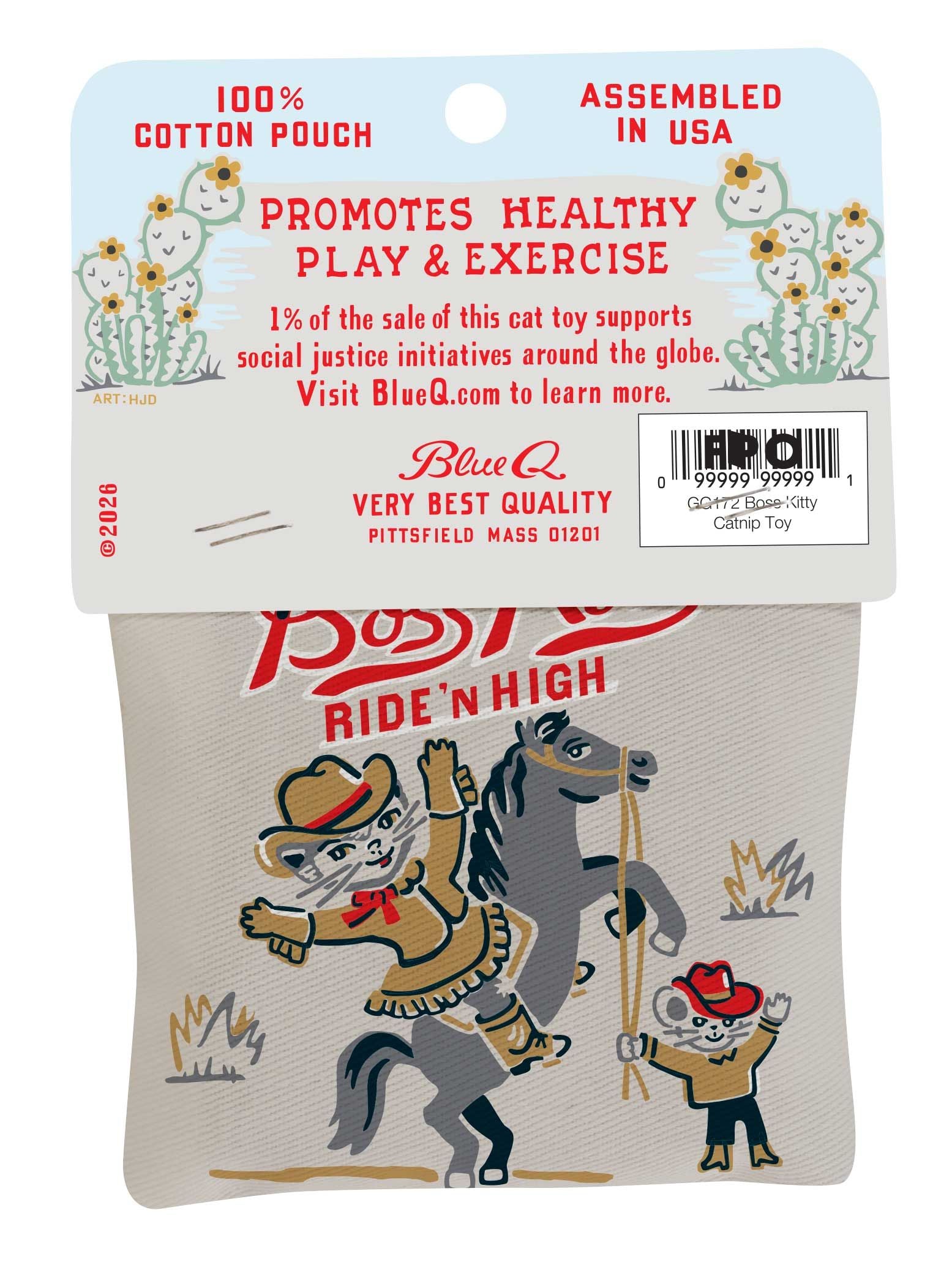 BLUEQ Boss Kitty Catnip Toy