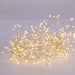 Warm White Superbright Twinkle LED Silver Wire Cluster Garland