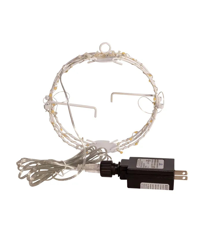 6" Warm White LED Foldable Metal Sphere