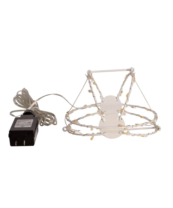 6" Warm White LED Foldable Metal Sphere