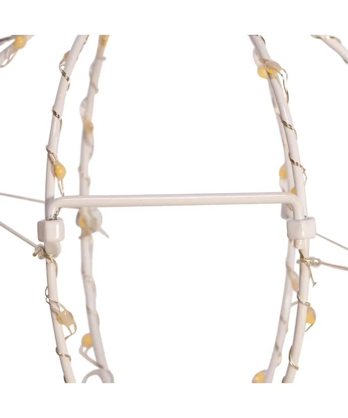 6" Warm White LED Foldable Metal Sphere