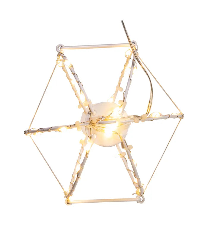 6" Warm White LED Foldable Metal Sphere