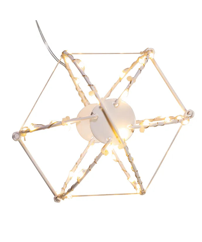 6" Warm White LED Foldable Metal Sphere