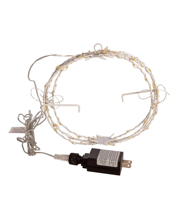 8" Warm White LED Foldable Metal Sphere