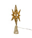 Gold Starburst 11" Tree Topper with 60 LED Lights