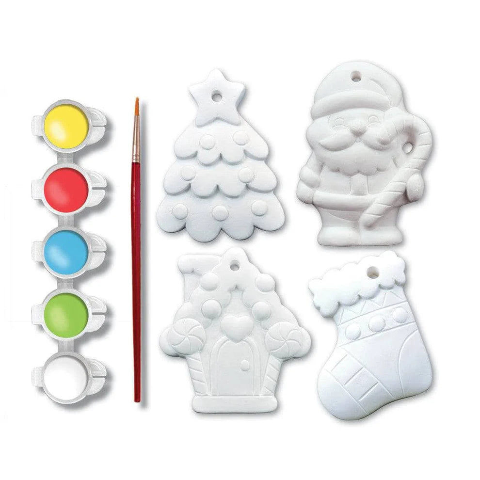 MSTR Plaster Paint Kit: Holiday Ornaments 4-Pack