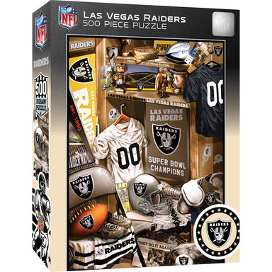 Las Vegas Raiders Locker Room 500 Piece NFL Puzzle    