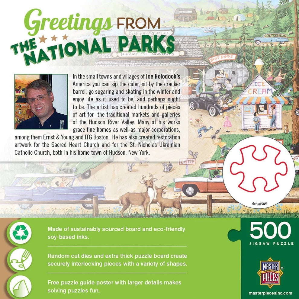 Greetings From The National Parks 500 Piece Puzzle