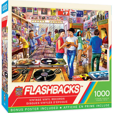 Vintage Vinyl Records 1000 Piece Flashbacks Puzzle