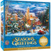 Sledding To Home Season's Greetings 1000 Piece Puzzle