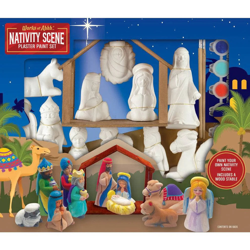 MSTR Plaster Paint Set: Nativity Scene