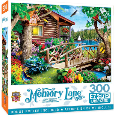 Cabin Crossing Memory Lane 300 Piece Large Format Puzzle