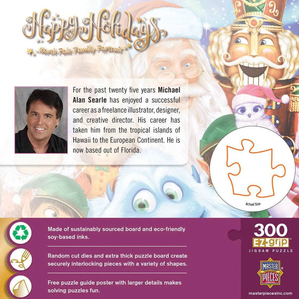 North Pole Family Portrait 300 Piece Happy Holidays Puzzle