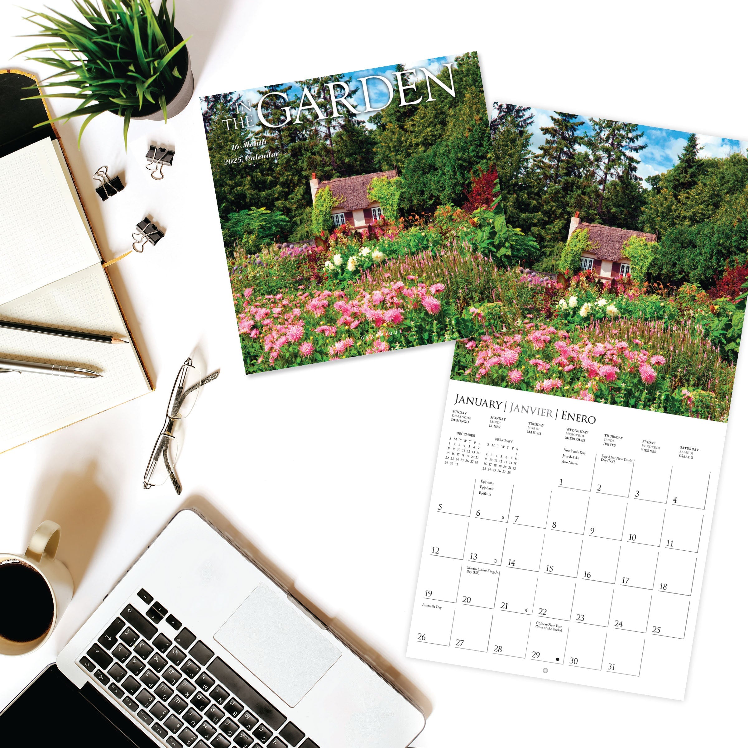 In The Garden 2025 Mini Wall Calendar    