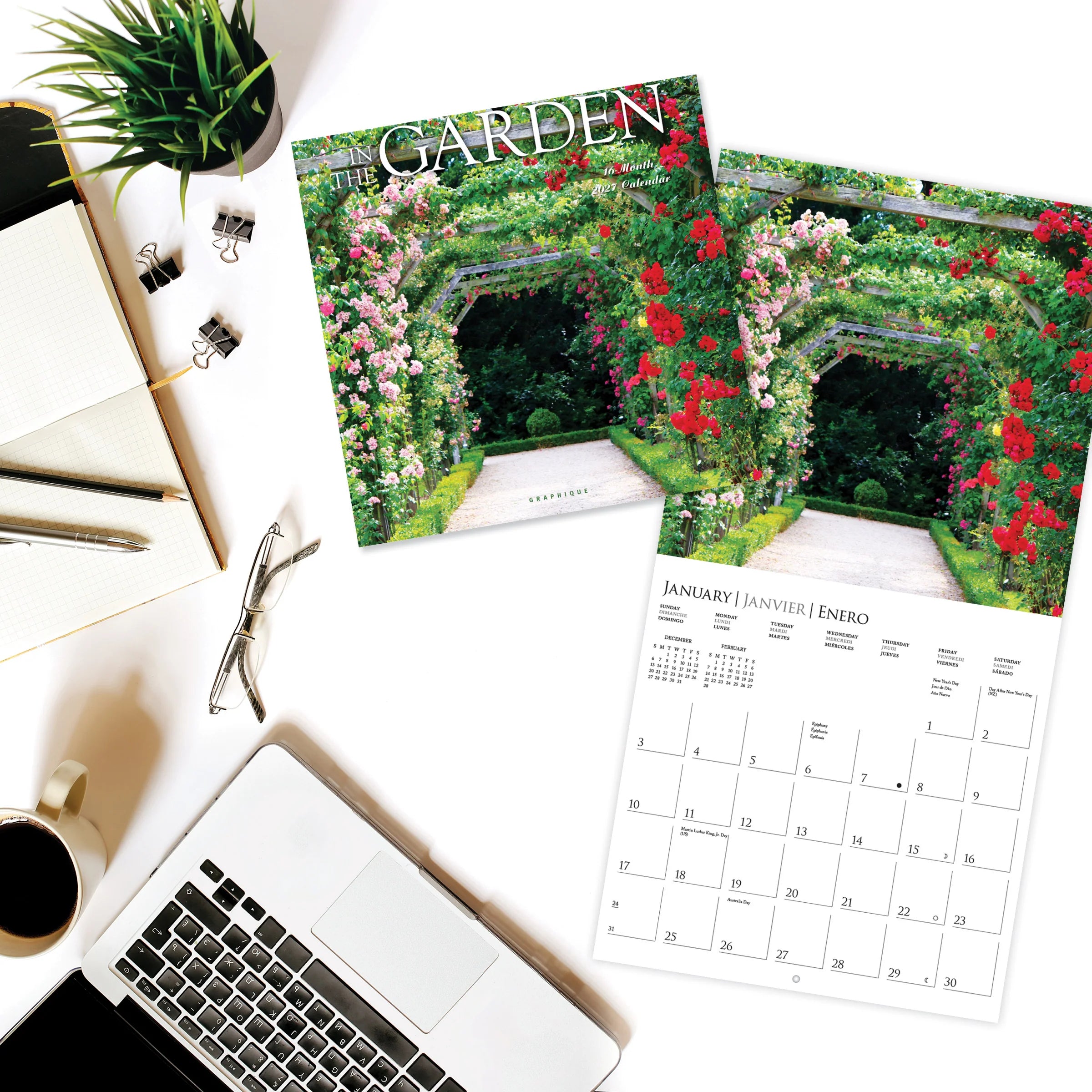 GRPH In the Garden 2027 Wall Calendar