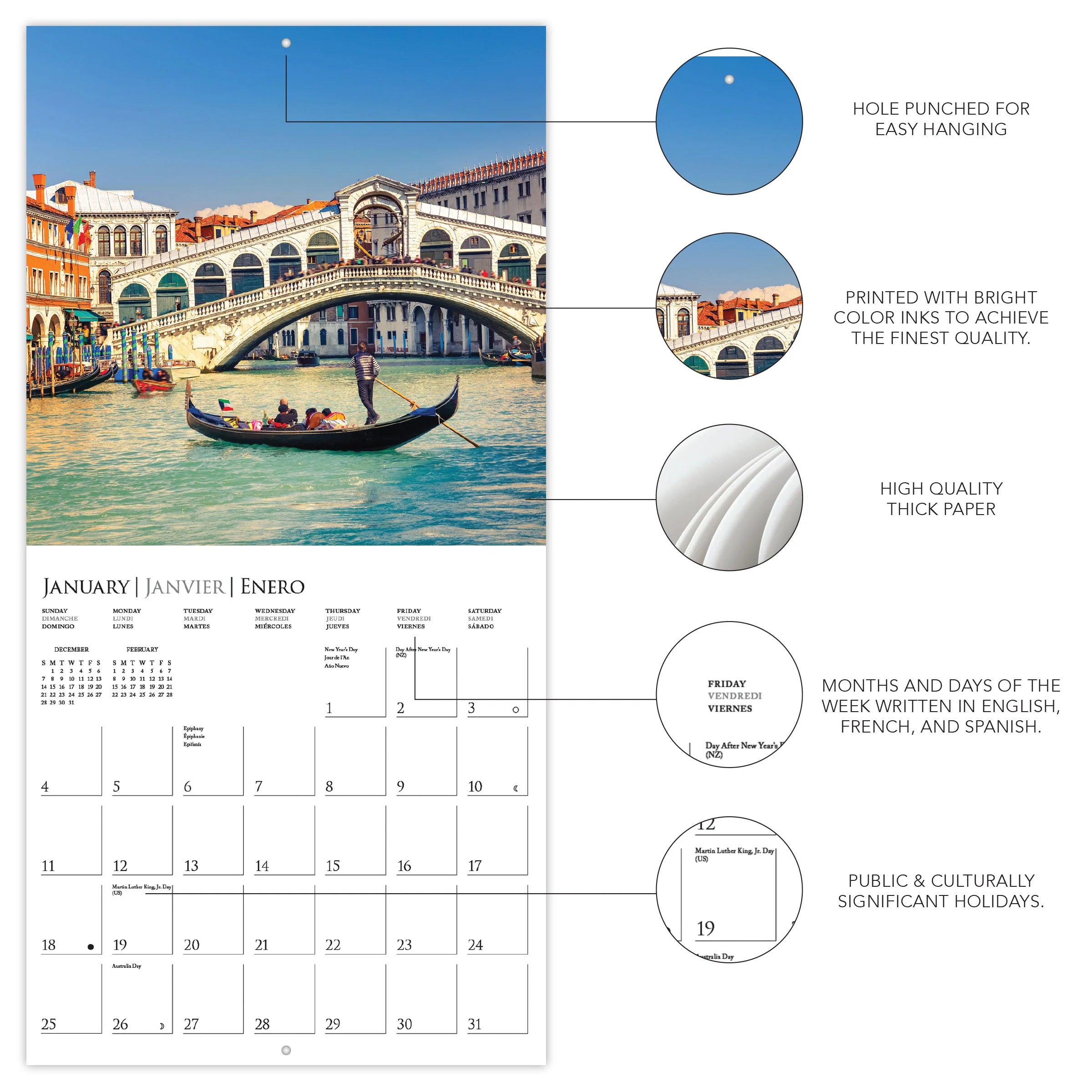 Italia 2026 Wall Calendar