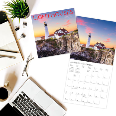 Lighthouses 2025 Wall Calendar    