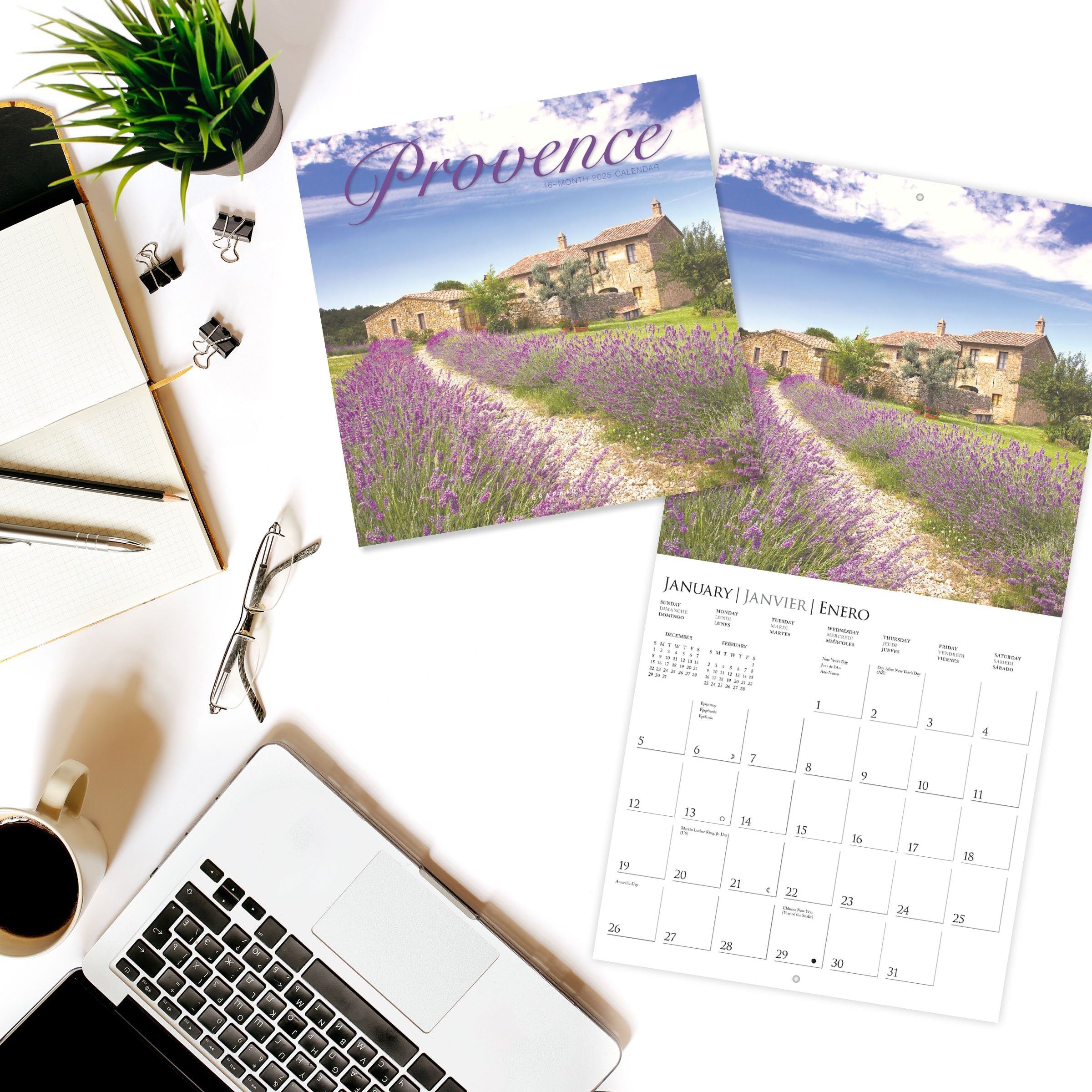 Provence 2025 Wall Calendar    