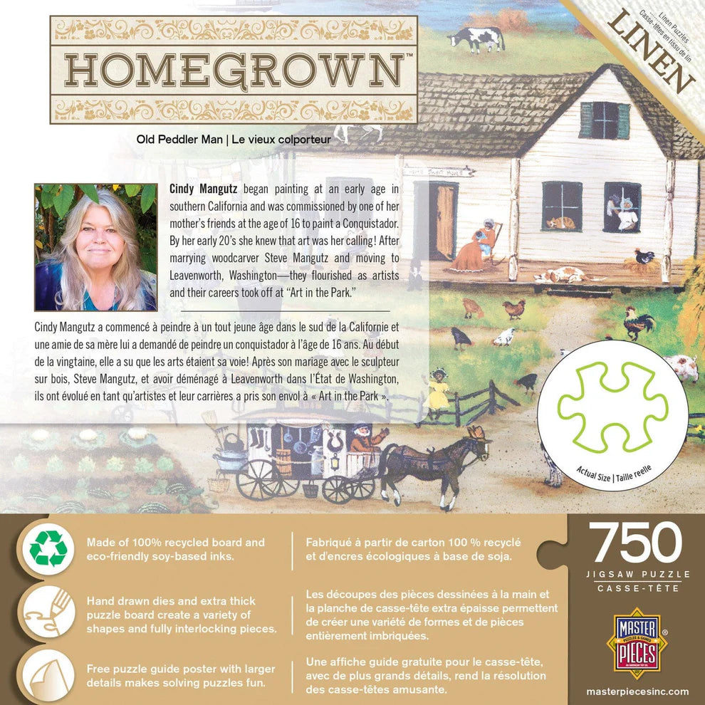 Old Peddler Man Homegrown 750 Piece Puzzle