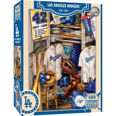 Los Angeles Dodgers Locker Room 500 Piece MLB Puzzle