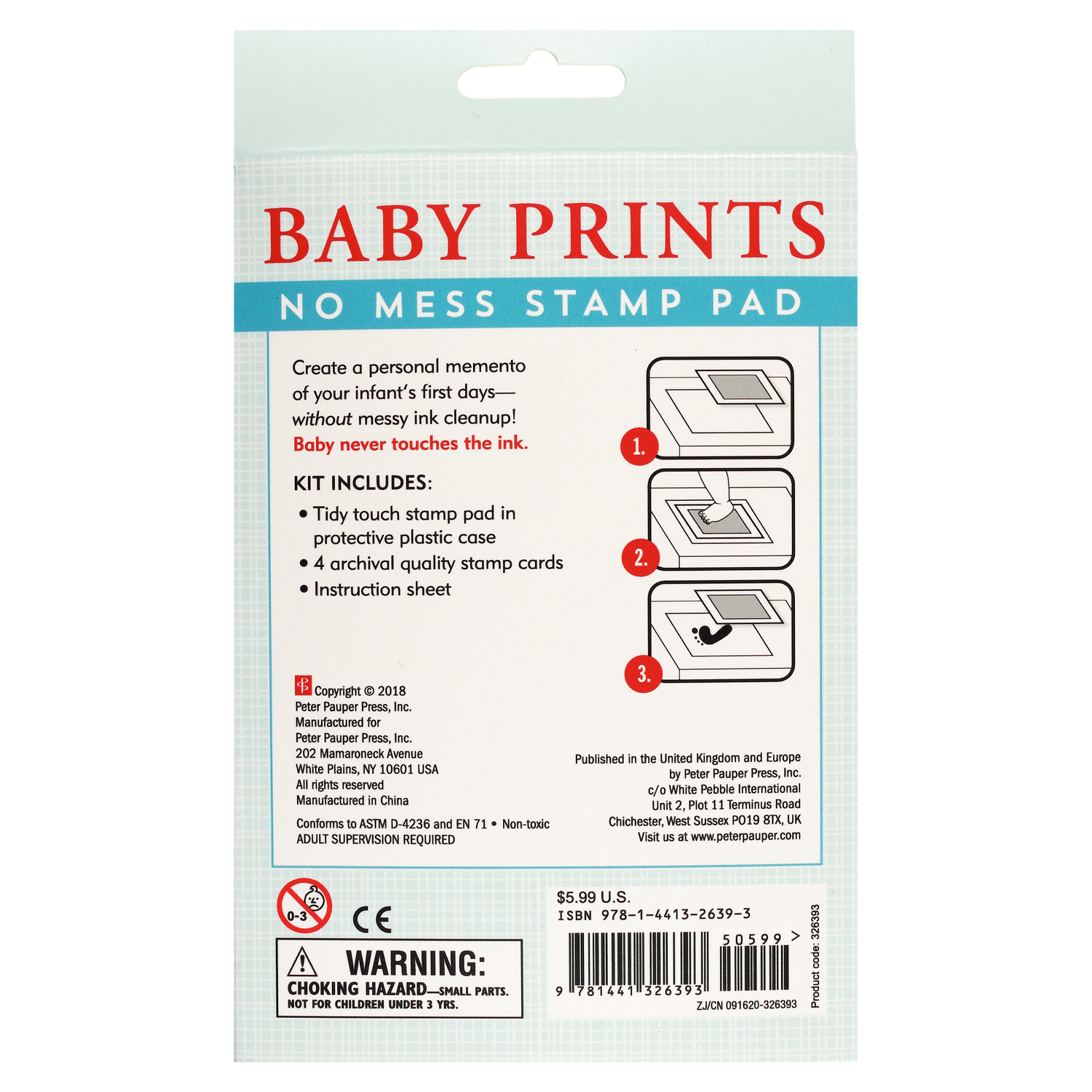 PTR Baby Prints No Mess Stamp Pad