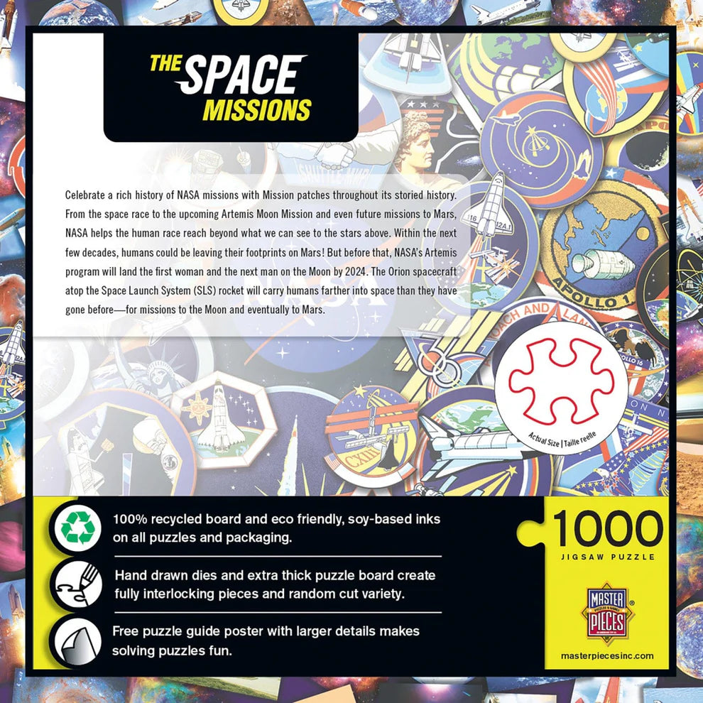 NASA The Space Missions 1000 Piece Puzzle