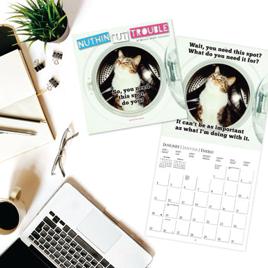 Nuthin But Trouble 2026 Mini Wall Calendar