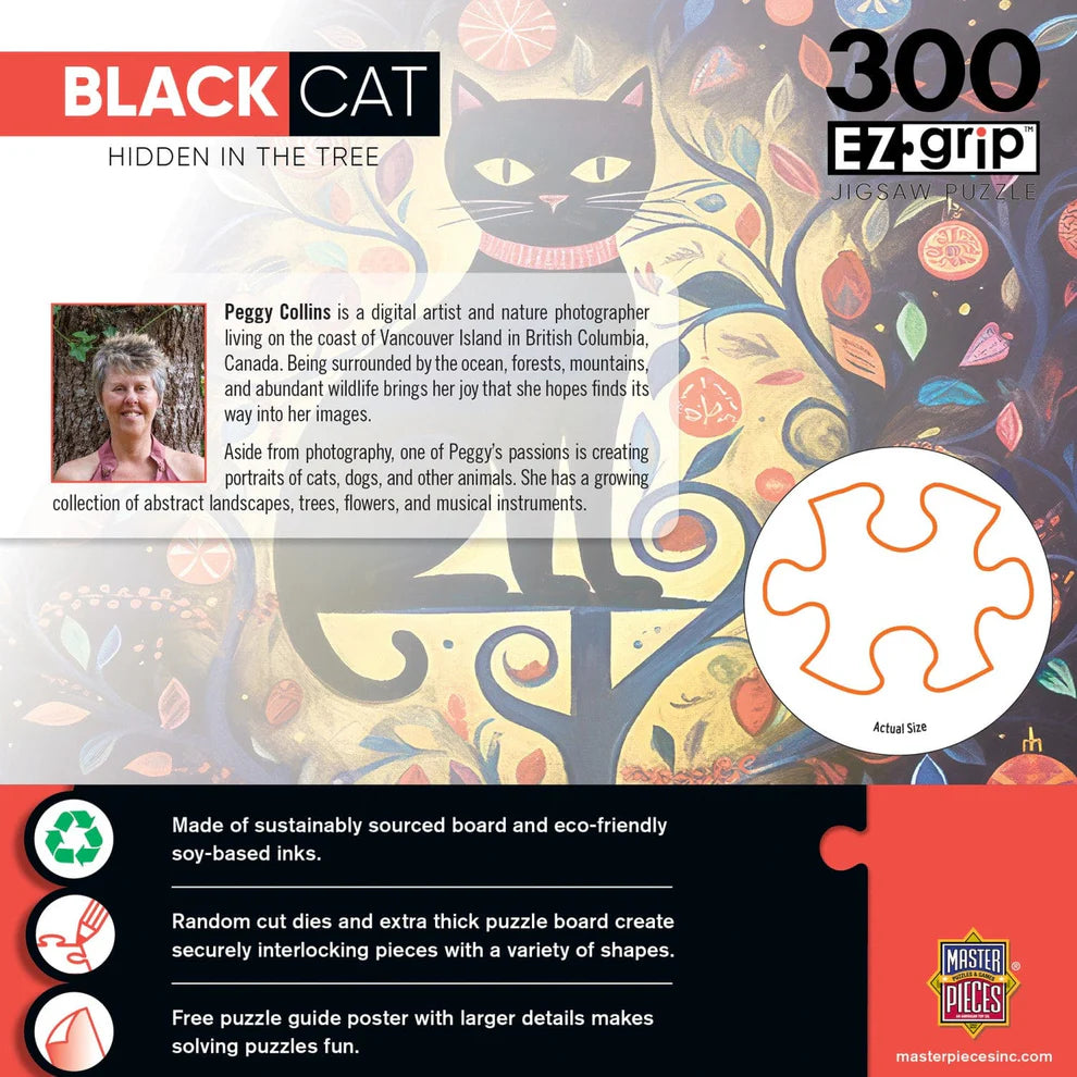 Black Cat Hidden In The Tree 300 Piece Large Format Puzzle