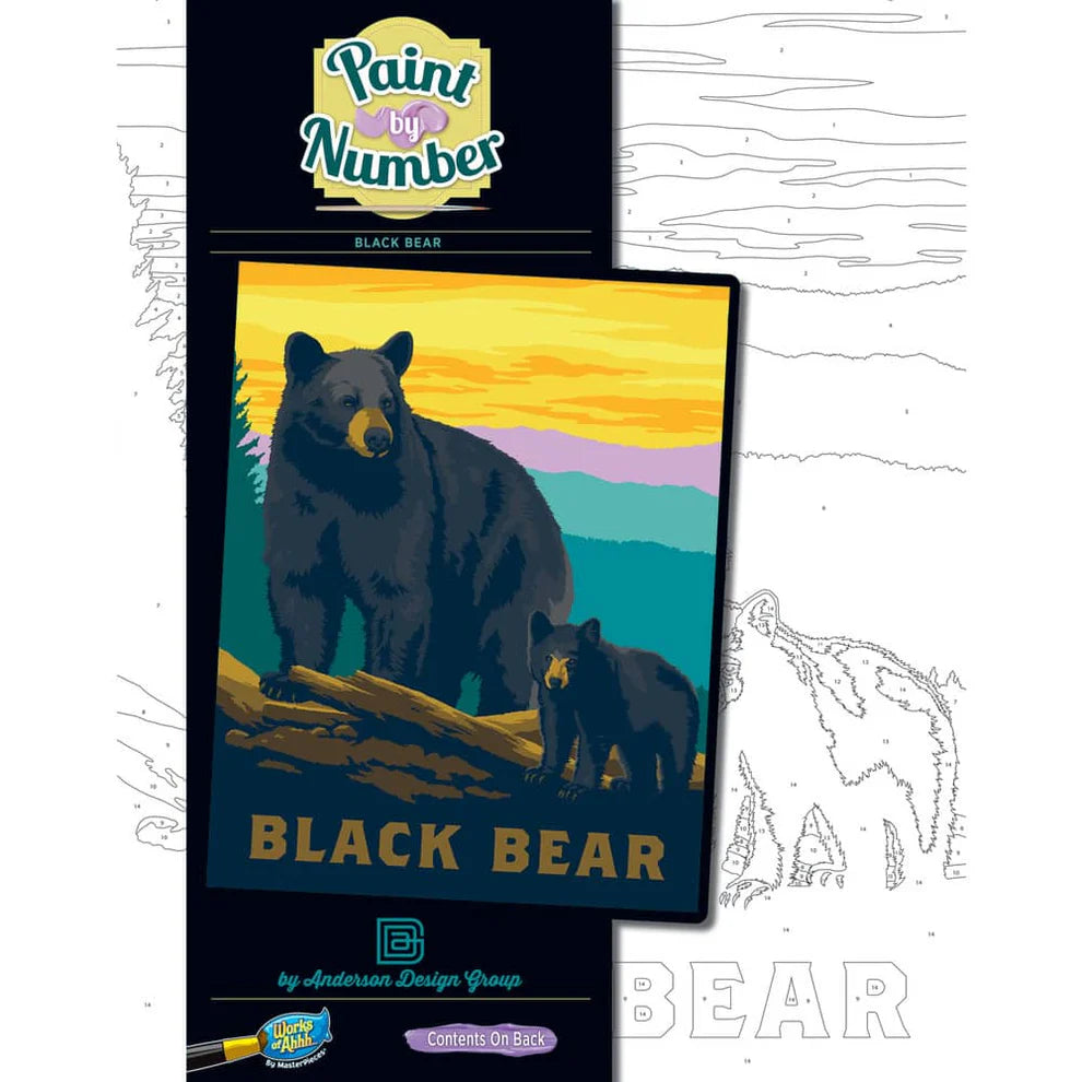 MSTR Black Bear Paint-by-Number Kit