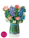 Blue Bonnets Pop Up Flower Bouquet Greeting Card    