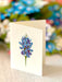 Blue Bonnets Pop Up Flower Bouquet Greeting Card    