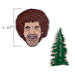 UPG Bob Ross & Tree Enamel Pin Set