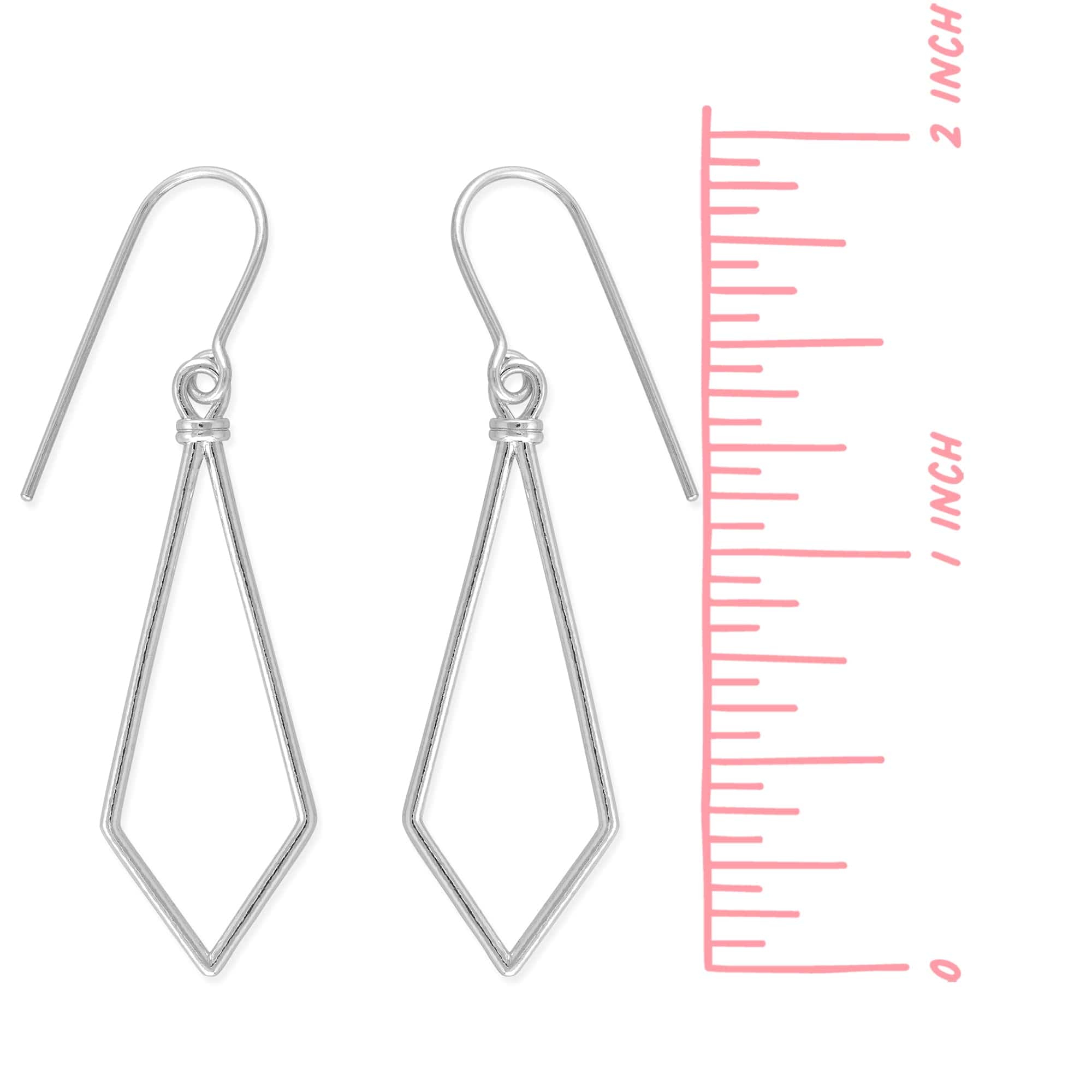 Boma Sterling Silver Kite Dangle Earrings