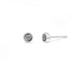 Boma Sterling Silver Post Earrings - Ring with Black Mother of Pearl Center    