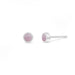 Boma Sterling Silver Post Earrings - Round Pink Shell    