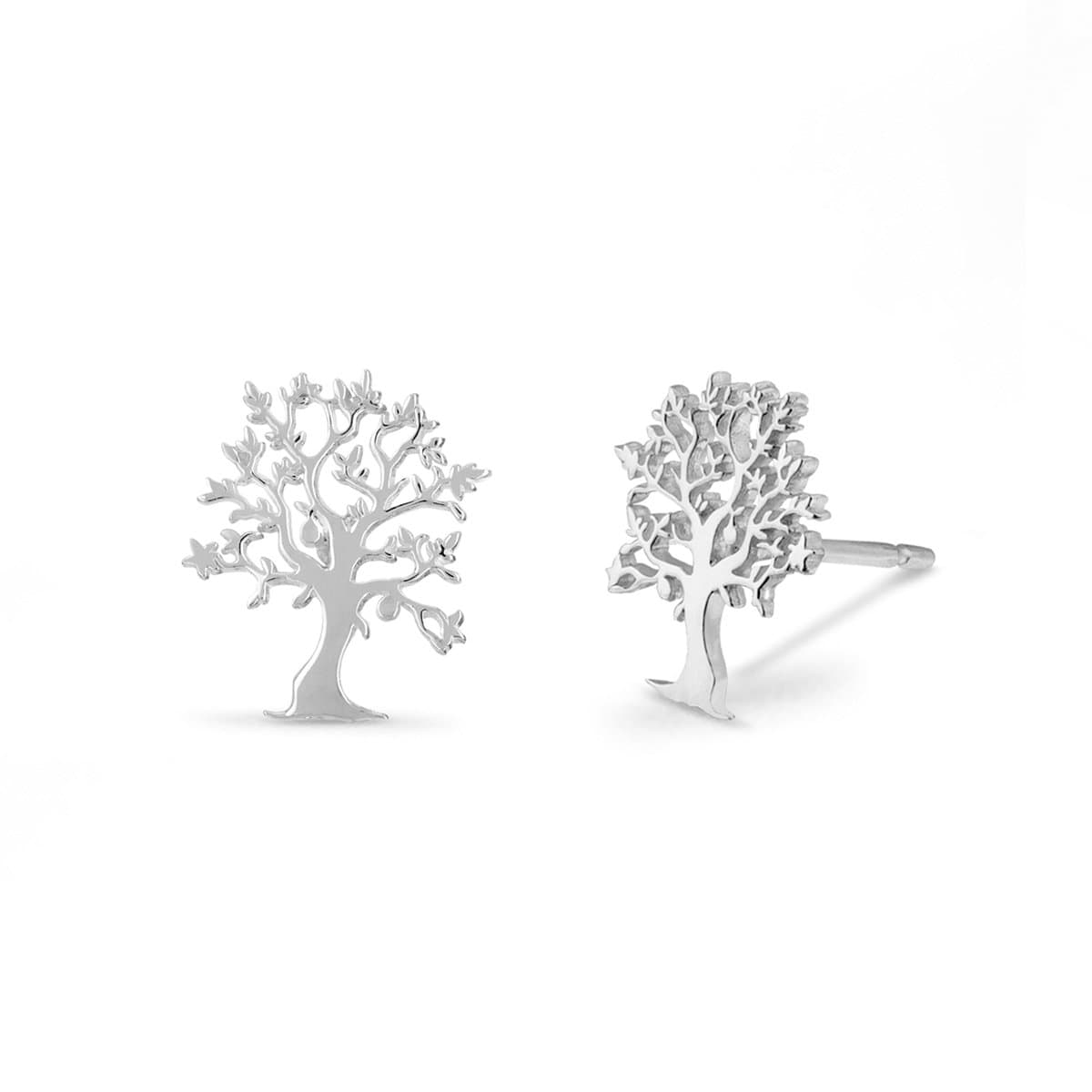 Boma Sterling Silver Post Earrings - Tree of Life    