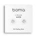 Boma Sterling Silver Post Earrings - Wave in Open Circle    