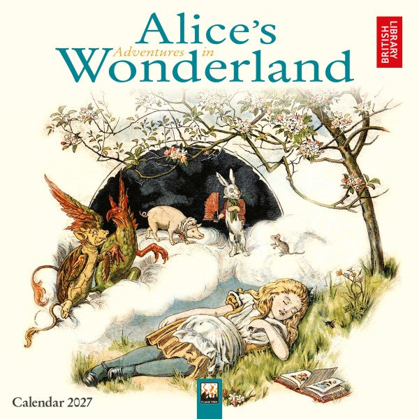 Alice's Adventures in Wonderland 2027 British Library Mini Wall Calendar