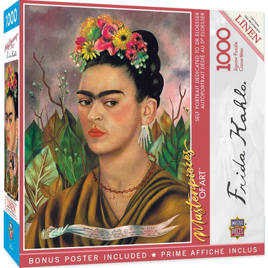 Frida Kahlo Self Portrait Dedicated to Dr. Eloesser 1000 Piece Puzzle