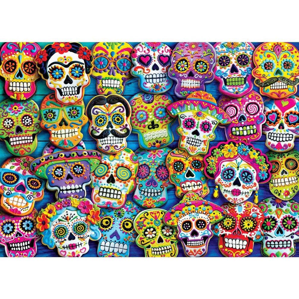Sugar Skull Cookies 1000 Piece Glow In The Dark Puzzle