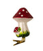 Glass Clip-On Mushroom Ornament